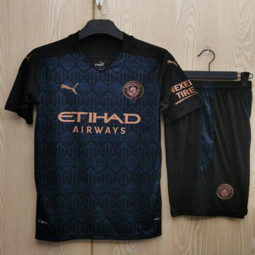 manchester city exterieur ensemble maillots de foot 2020-2021 homme