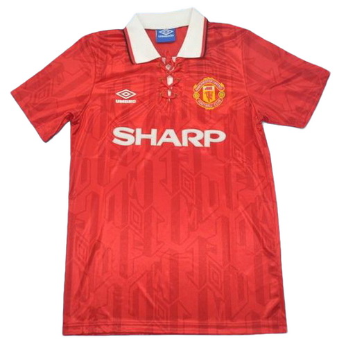 manchester united domicile maillots de foot 1994 rouge homme