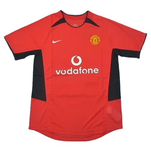 manchester united domicile maillots de foot 2002-2004 rouge homme
