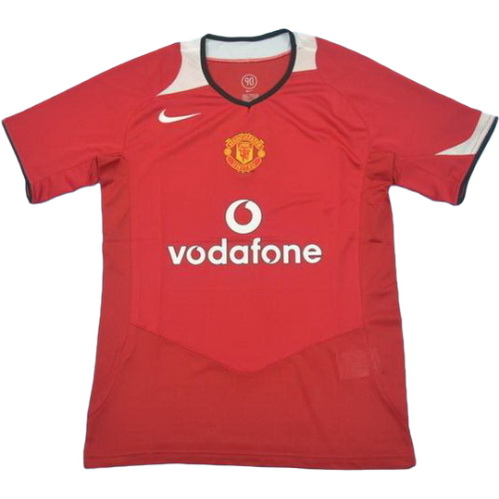 manchester united domicile maillots de foot 2006-2007 rouge homme