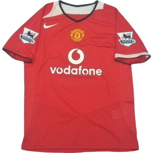 manchester united domicile maillots de foot pl 2006-2007 rouge homme