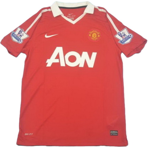 manchester united domicile maillots de foot pl 2010-2011 rouge homme