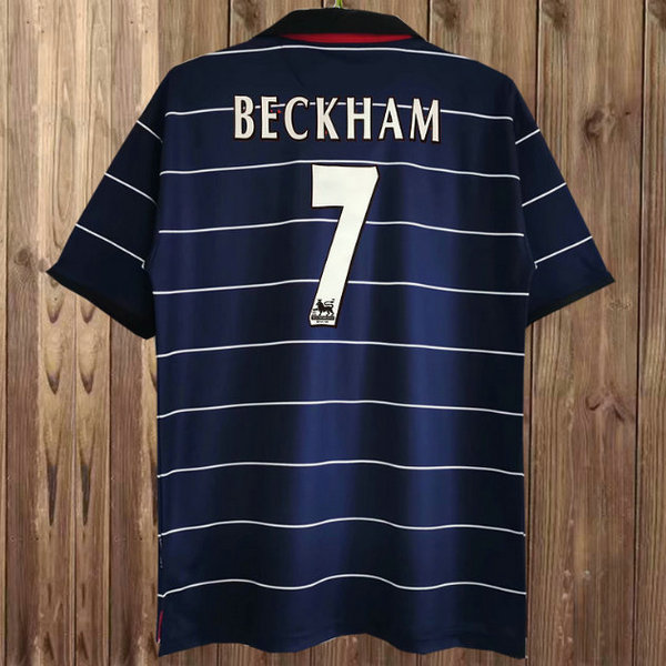 manchester united exterieur maillots de foot 2019-2020 beckham 7 bleu homme