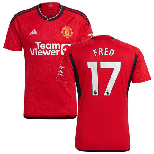 manchester united maillots de foot 2023-2024 domicile fred 17 homme