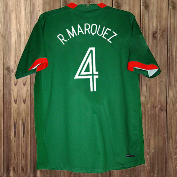 mexique domicile maillots de foot 2006 r.marquez 4 vert homme