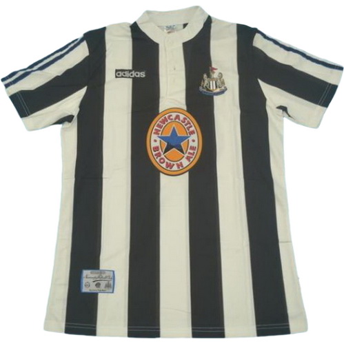 newcastle united domicile maillots de foot 1995-1997 noir blanc homme