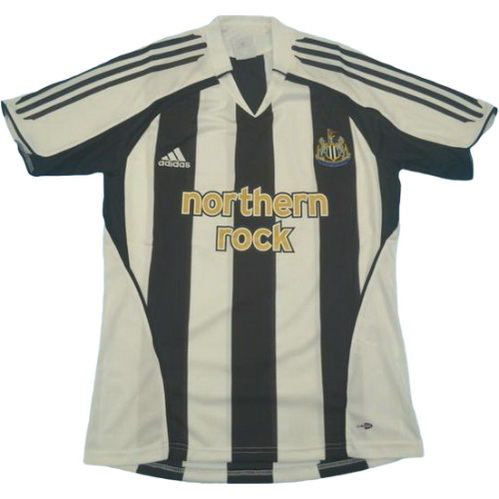 newcastle united domicile maillots de foot 2005-2006 noir blanc homme