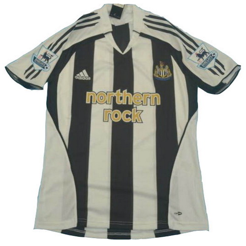 newcastle united domicile maillots de foot pl 2005-2006 noir blanc homme