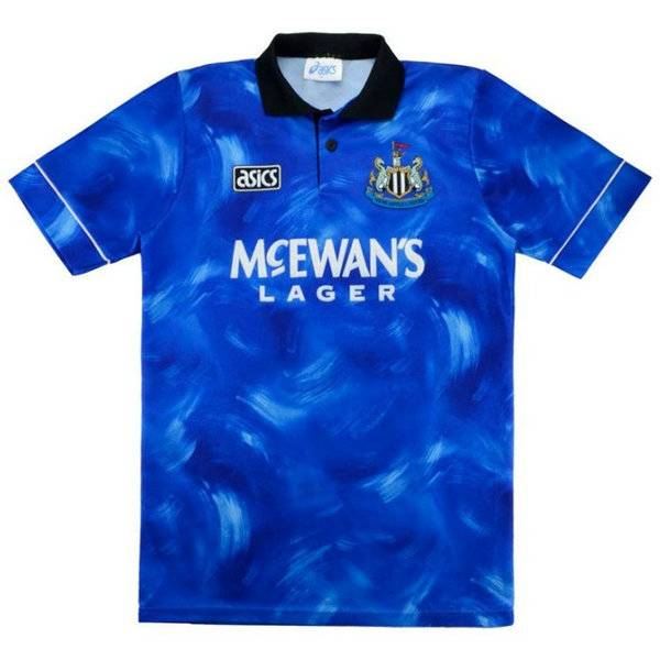 newcastle united exterieur maillots de foot 1993-1995 bleu homme