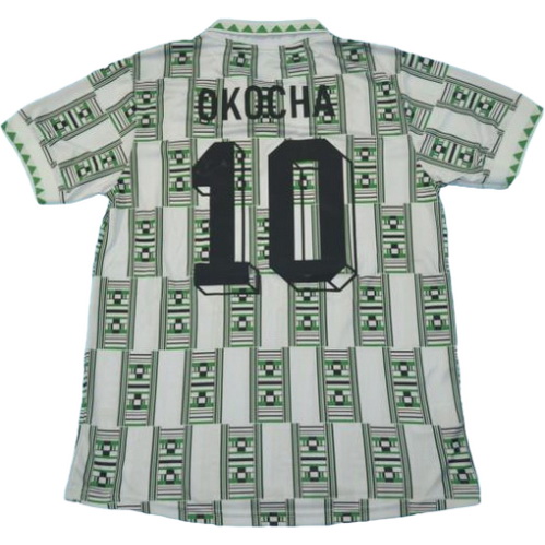 nigeria domicile maillots de foot 1994-1995 okocha 10 vert homme