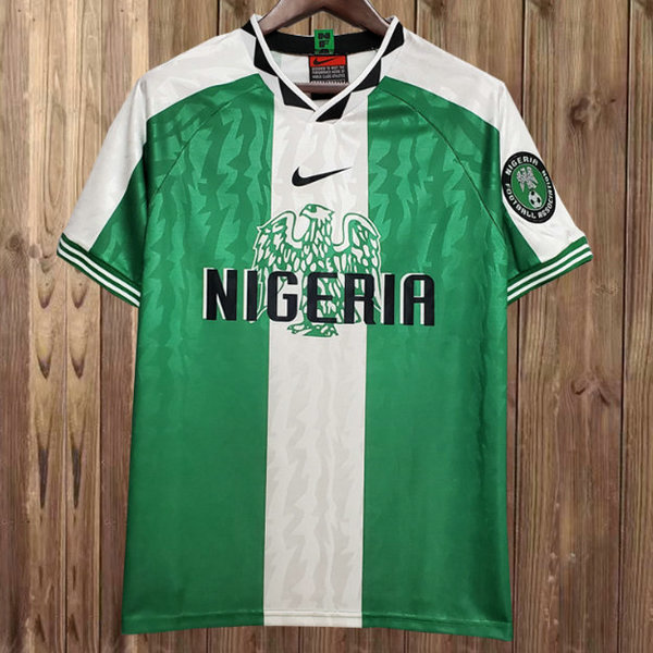 nigeria domicile maillots de foot 1996 vert homme