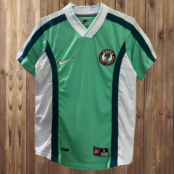 nigeria domicile maillots de foot 1998 vert homme