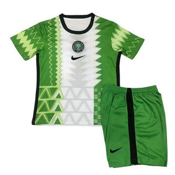 nigeria domicile maillots de foot 2020 vert-blanc enfants