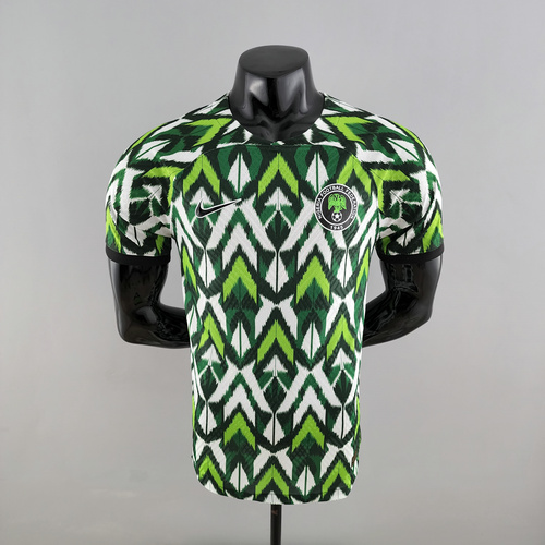 nigeria maillots de foot 2022-2023 blanc vert player version homme