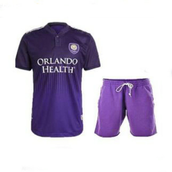 orlando city domicile maillots de foot 2021 2022 pourpre enfants