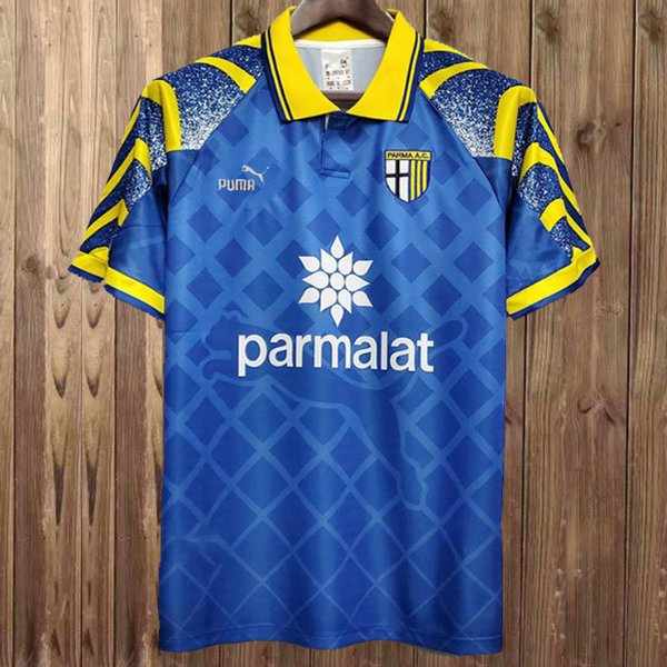 parma domicile maillots de foot 1995-1997 bleu homme