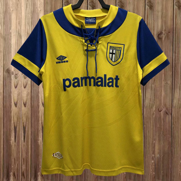 parma exterieur maillots de foot 1993-1995 jaune homme