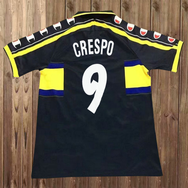 parma exterieur maillots de foot 1999-2000 crespo 9 noir homme