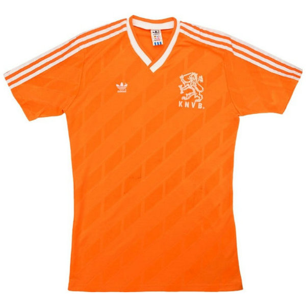 pays-bas domicile maillots de foot 1986-1987 orange homme
