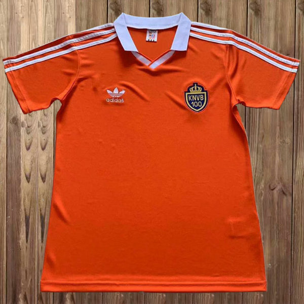pays-bas domicile maillots de foot 1989 orange homme