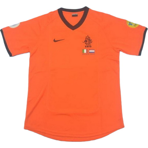pays-bas domicile maillots de foot 2000 orange homme