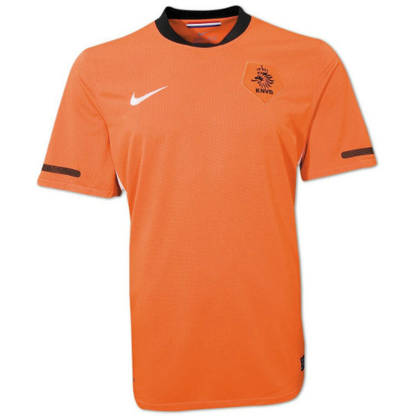 pays-bas domicile maillots de foot 2010 orange homme