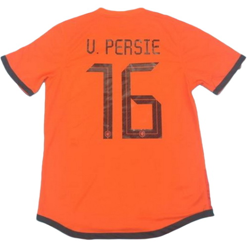 pays-bas domicile maillots de foot 2012 u.persie 76 orange homme