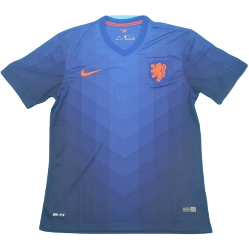 pays-bas exterieur maillots de foot copa mundial 2014 bleu homme
