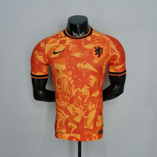 pays-bas maillots de foot 2022-2023 orange player version homme