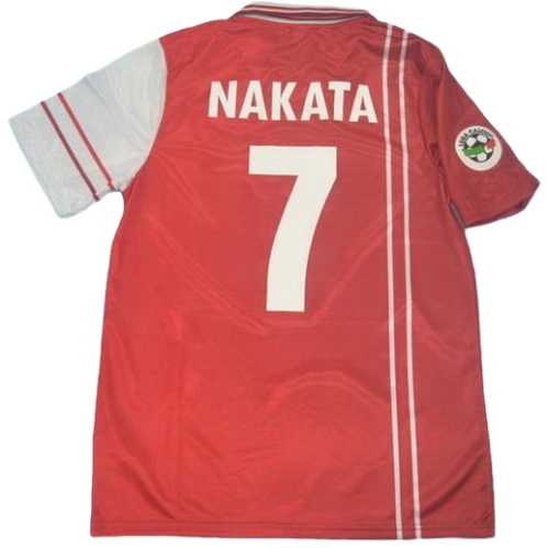 perugia domicile maillots de foot 1998-1999 nakata 7 rouge homme