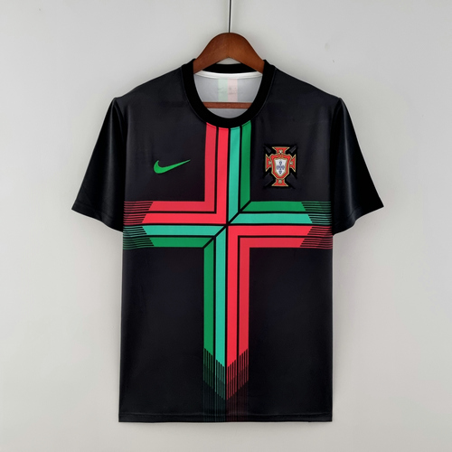 portugal concept maillots de foot 2022-2023 noir homme