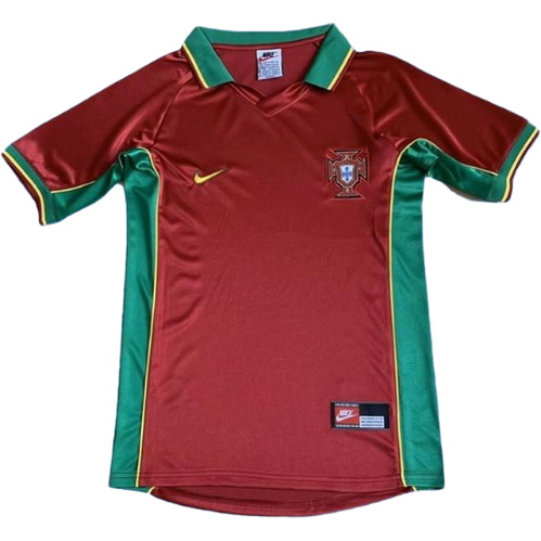 portugal domicile maillots de foot 1997-1998 rouge homme