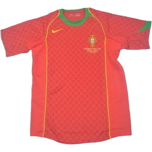 portugal domicile maillots de foot 2004 rouge homme