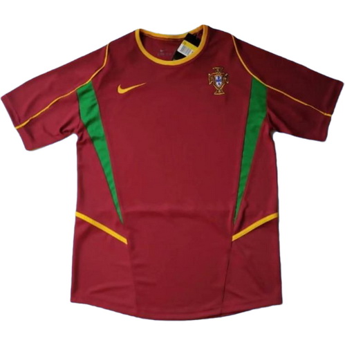 portugal domicile maillots de foot copa mundial 2002 rouge homme