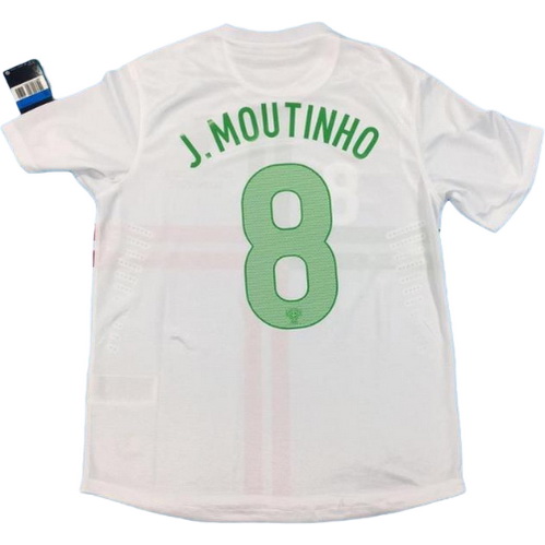 portugal exterieur maillots de foot 2012 j.moutinho 8 blanc homme