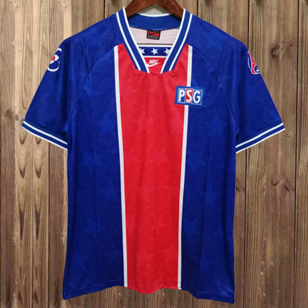 psg domicile maillots de foot 1994-1995 bleu homme