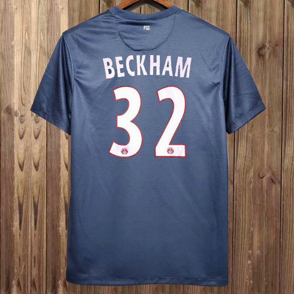 psg domicile maillots de foot 2012-2013 beckham 32 bleu homme