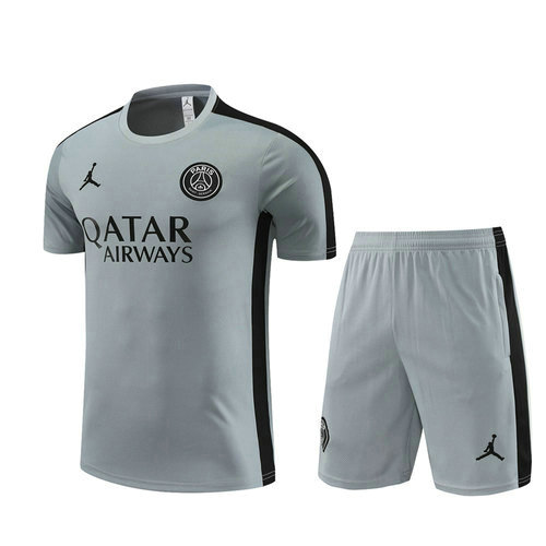 psg gris maillots de football d'entraînement de foot 2023-24 homme