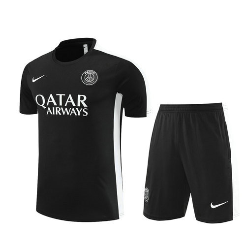 psg noir maillots de football d'entraînement de foot 2023-24 homme