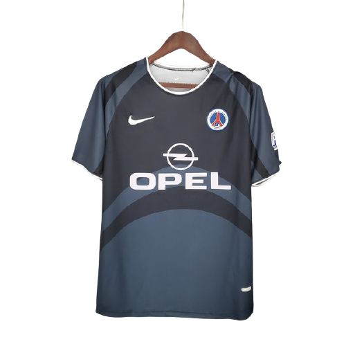 psg troisième maillots de foot 2001 02 gris homme