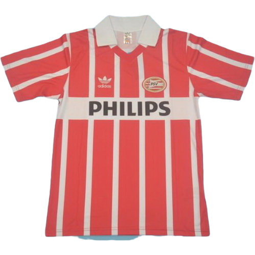 psv eindhoven domicile maillots de foot 1990 rouge homme