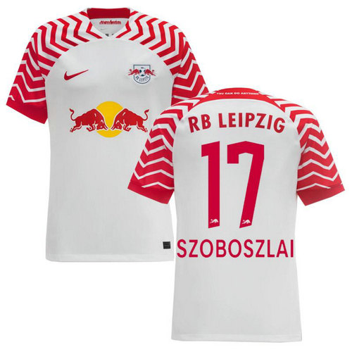 rb leipzig maillots de foot 2023-2024 domicile szoboszlai 17 homme