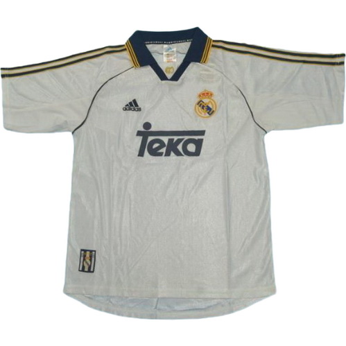 real madrid domicile maillots de foot 1999-2000 blanc homme