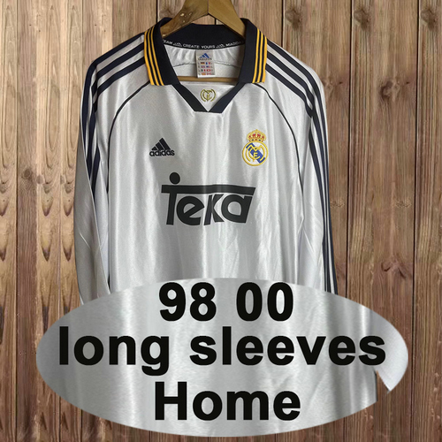 real madrid domicile maillots de foot 2000 manches longues homme