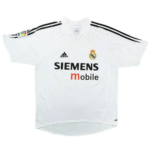 real madrid domicile maillots de foot 2004-2005 blanc homme