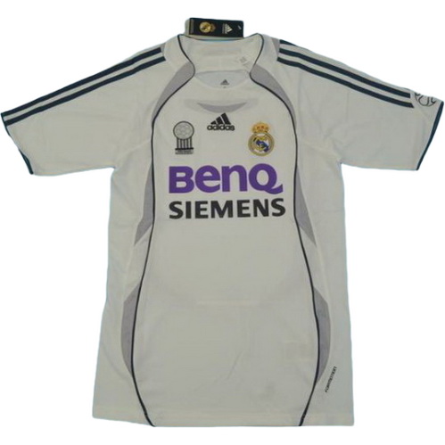 real madrid domicile maillots de foot 2006-2007 blanc homme