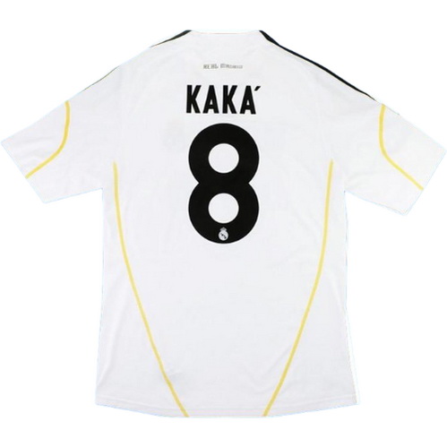 real madrid domicile maillots de foot 2009-2010 kaka 8 blanc homme