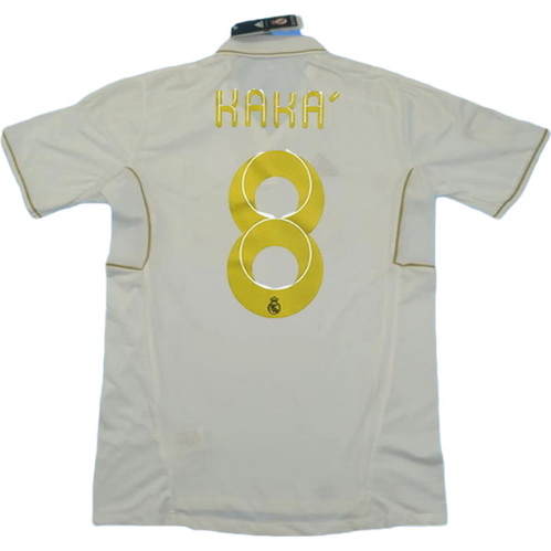 real madrid domicile maillots de foot 2011-2012 kaka 8 blanc homme