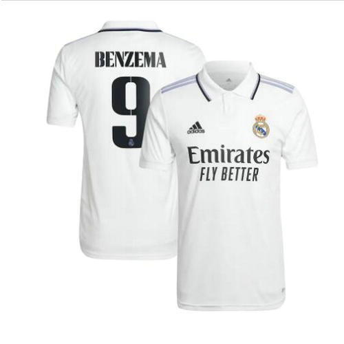 real madrid domicile maillots de foot 2022-2023 benzema 9.jpg homme