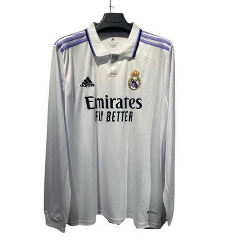 real madrid domicile maillots de foot 2022-2023 manches longues homme